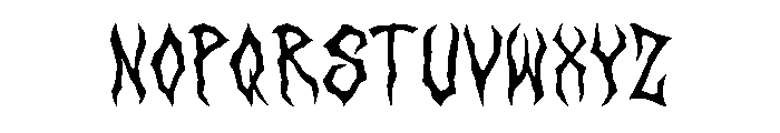 FrakhazRegular Font LOWERCASE