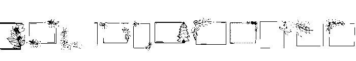 Frame Christmas Font UPPERCASE