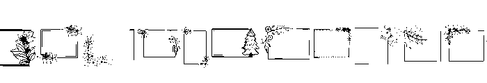 Frame Christmas Font LOWERCASE