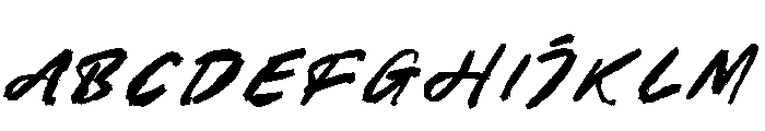 Frames Jurney Italic Font UPPERCASE