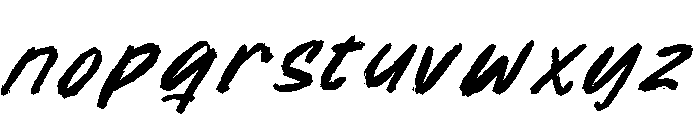 Frames Jurney Italic Font LOWERCASE