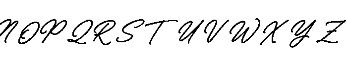 Frandy Script Regular Font UPPERCASE