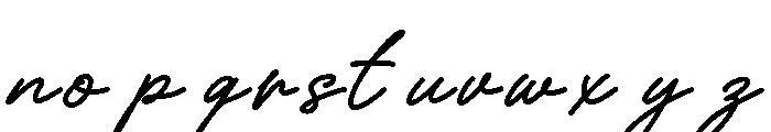 Frandy Script Regular Font LOWERCASE