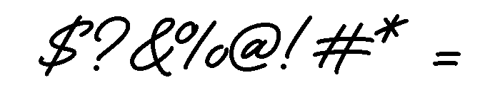 FrandyScript-Regular Font OTHER CHARS