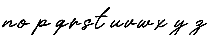 FrandyScript-Regular Font LOWERCASE
