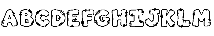 FrankenStitch Font UPPERCASE