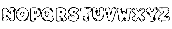 FrankenStitch Font UPPERCASE