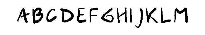 Freaky Scroll Regular Font UPPERCASE