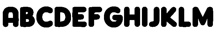 Fredoka Queen Regular Font UPPERCASE