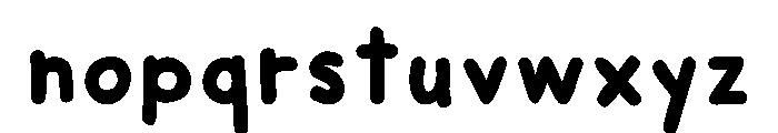 Fredoka Regular Font LOWERCASE