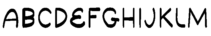 FreeCurl font Font UPPERCASE