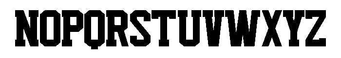 Freedom Varsity Regular Font UPPERCASE