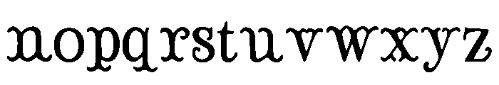 Freehand_Blaze Font LOWERCASE