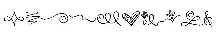 Freehand Doodle Lines Font OTHER CHARS