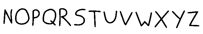 Freehand Mood Regular Font LOWERCASE