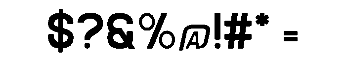French Regular Font OTHER CHARS