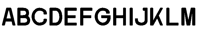 French Regular Font UPPERCASE