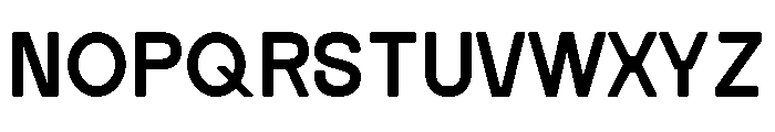 French Regular Font UPPERCASE