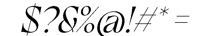 Frenchy Italic Regular Font OTHER CHARS
