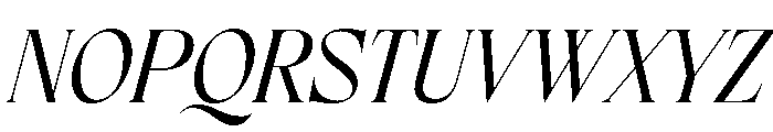 Frenchy Italic Regular Font UPPERCASE