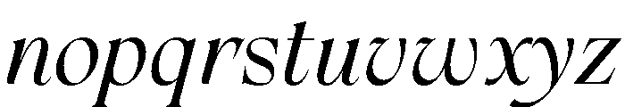 Frenchy Italic Regular Font LOWERCASE