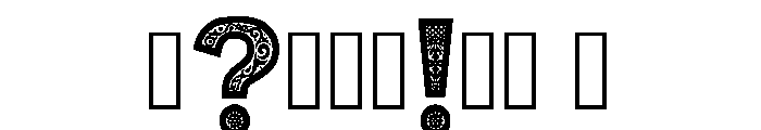 Fresco_painted Regular Font OTHER CHARS