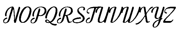 Fresh History Regular Font UPPERCASE