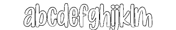 Fresh Lime Outline FONT