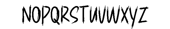 Fresh Mighty Font LOWERCASE