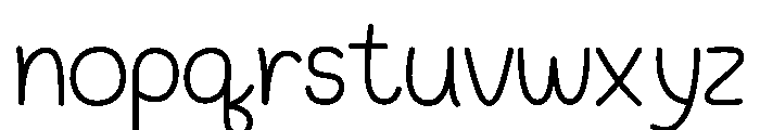 Fresh Notes Font LOWERCASE