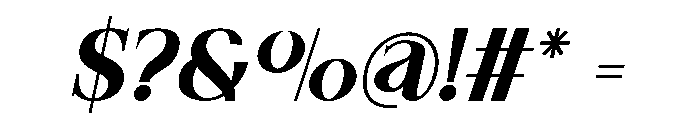 Fresh Orange Italic Font OTHER CHARS