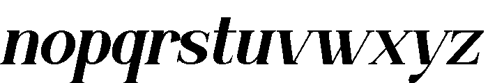 Fresh Orange Italic Font LOWERCASE