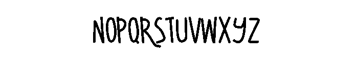 Fresh Salad Font LOWERCASE