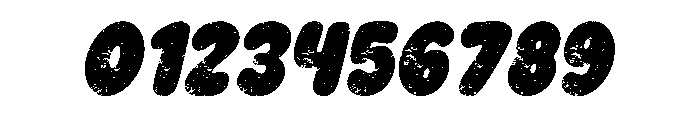 Fresh VIbes Texture Italic Font OTHER CHARS