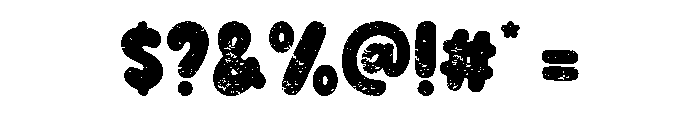 Fresh VIbes Texture Font OTHER CHARS