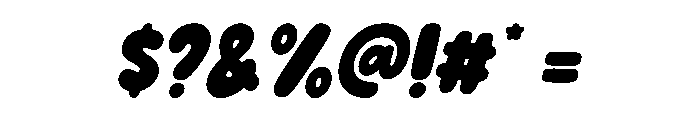 Fresh Vibes Italic Font OTHER CHARS