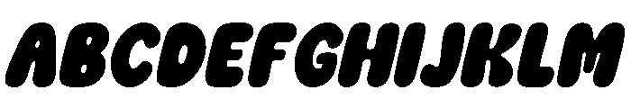 Fresh Vibes Italic Font UPPERCASE
