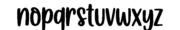 FreshLime-Regular Font LOWERCASE