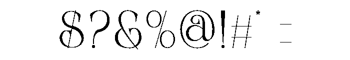 Frestin Font OTHER CHARS
