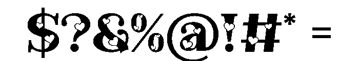 Frexin Loves Regular Font OTHER CHARS