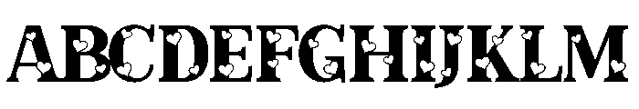 Frexin Loves Regular Font UPPERCASE