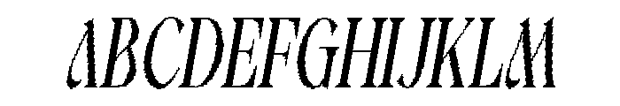 Frezine Oblique Font UPPERCASE