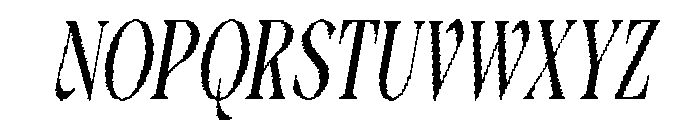 Frezine Oblique Font UPPERCASE