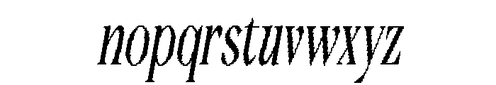 Frezine Oblique Font LOWERCASE