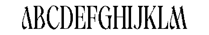 Frezine Regular Font UPPERCASE