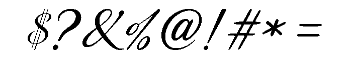 Friday Calligraphy Font OTHER CHARS