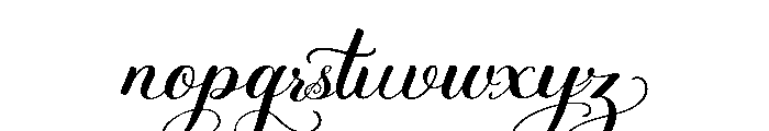 Friday Calligraphy Font LOWERCASE