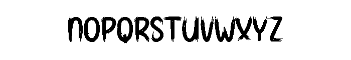 Friday Killer Font LOWERCASE