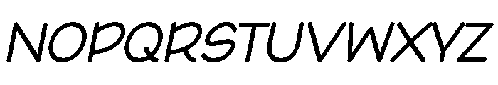 Friday Morning Sunshine Italic Font UPPERCASE