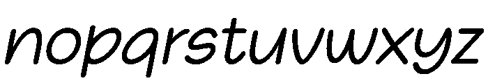 Friday Morning Sunshine Italic Font LOWERCASE